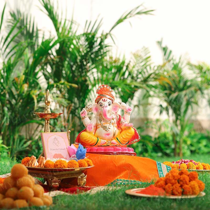 10INCH Pagdi Eco-Friendly Ganpati | Plant-A-Ganesha