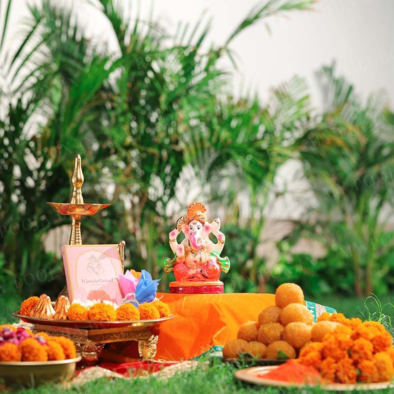 6INCH Manomay Eco-Friendly Ganpati | Plant-A-Ganesha