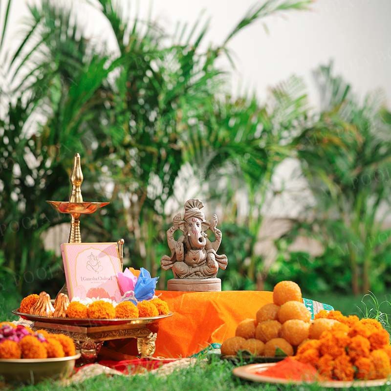 6INCH Manomay Eco-Friendly Ganpati | Plant-A-Ganesha