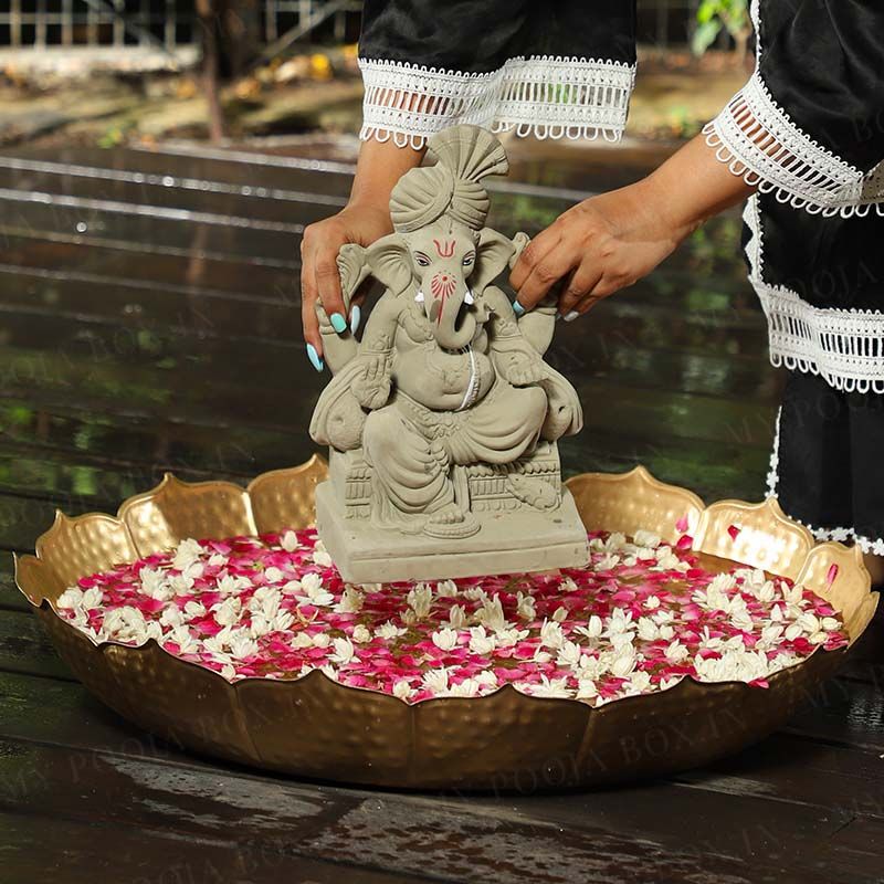 1FEET Lalbaugcha Raja Eco-Friendly Ganpati | Plant-A-Ganesha