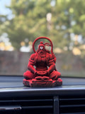 Pavan Sut Hanuman Ji — The Road Guardian | Matte Finish | Seated Blessing Idol for Car Dashboard