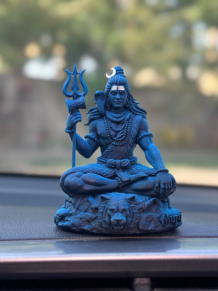 Bholenath Shiva — The Calm Protector | Hand-Finished Idol for Car, Desk & Altar