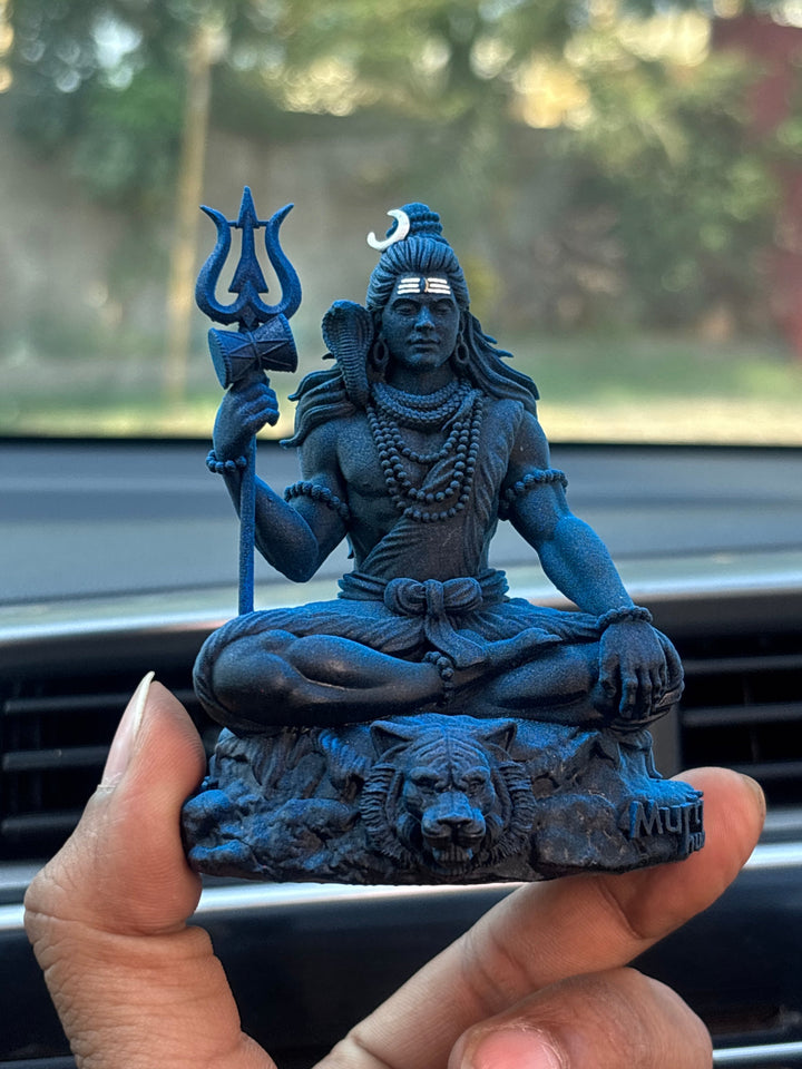 Bholenath Shiva — The Calm Protector | Hand-Finished Idol for Car, Desk & Altar