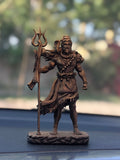 Shiva — The Protector | Standing Mahadev Idol for Car Dashboard | Blue