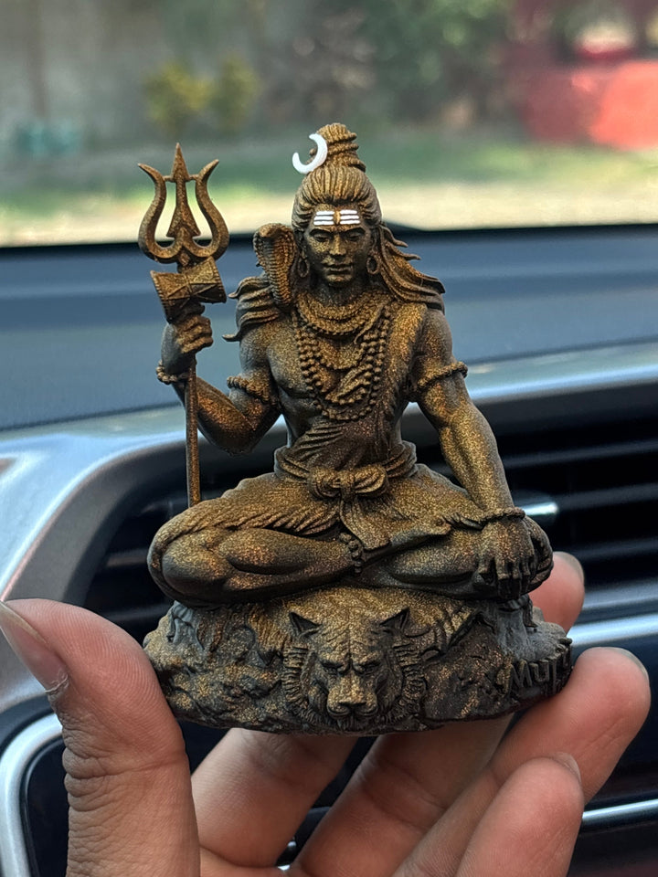 Bholenath Shiva — The Calm Protector | Hand-Finished Idol for Car, Desk & Altar