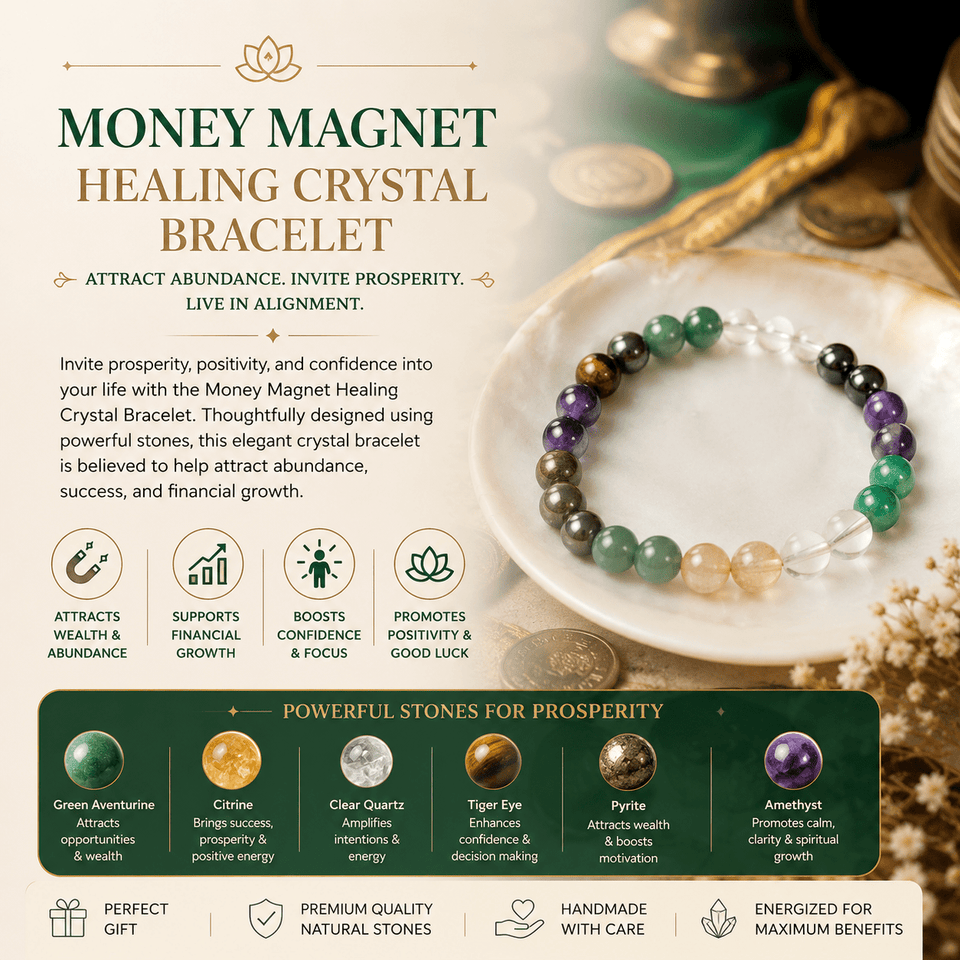 Money Magnet Healing Crystal Bracelet