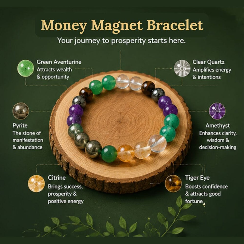 Money Magnet Healing Crystal Bracelet