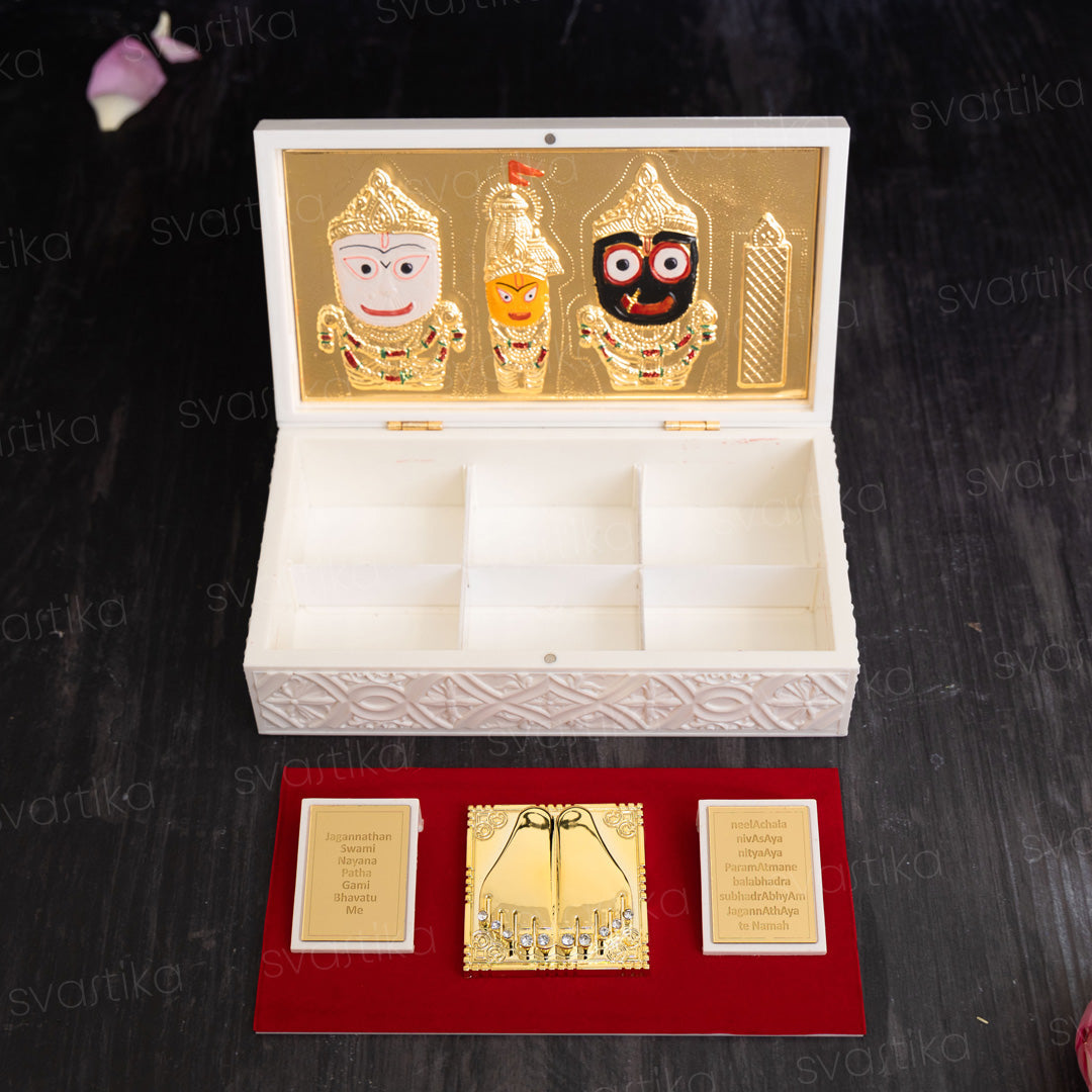 Svastika Jagannath Pocket Temple - Gold Coated