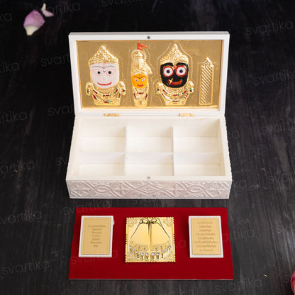 Svastika Jagannath Pocket Temple - Gold Coated