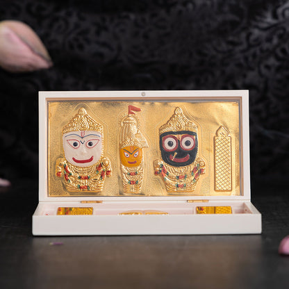 Svastika Jagannath Pocket Temple - Gold Coated