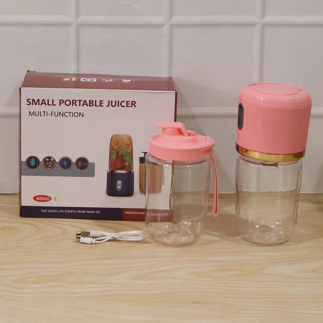 Portable Electric Juicer – Cordless & USB Rechargeable For On-The-Go