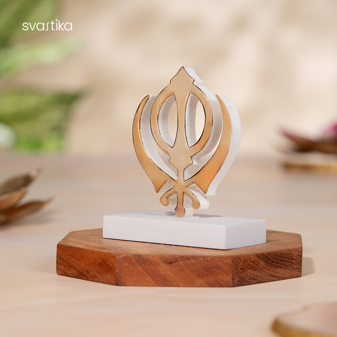 KHANDA for Car Dashboard - Gold Plated