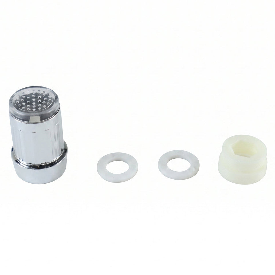 Led Light Dual Flow Faucet Tap Adapter With Splash Filter Aerator For Kitchen Sink (1 Pc)