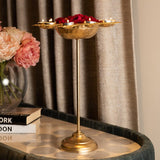 Aesthetic Floral Diya Urli With Stand