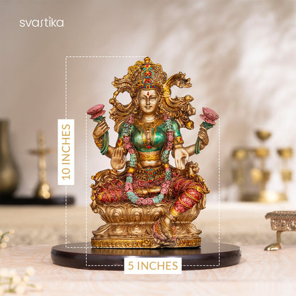 Goddess Lakshmi Maa Antique Murti - 10 Inch