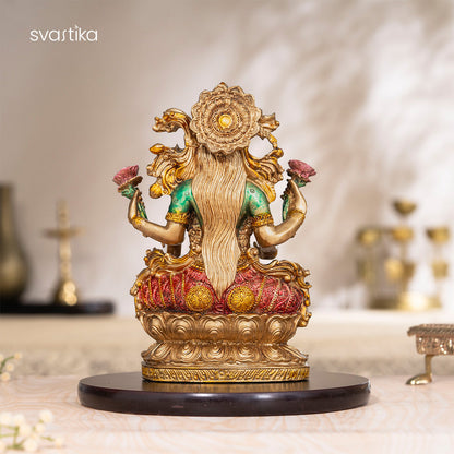 Goddess Lakshmi Maa Antique Murti - 10 Inch