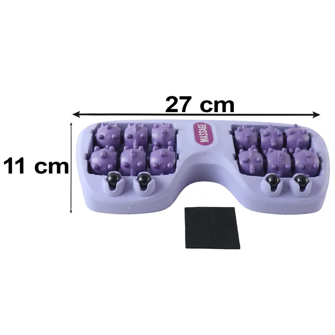Manual Plastic Roller Foot Massager With Acupressure Nodes For Both Feet