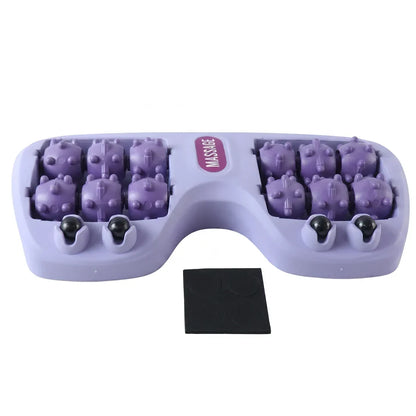 Manual Plastic Roller Foot Massager With Acupressure Nodes For Both Feet