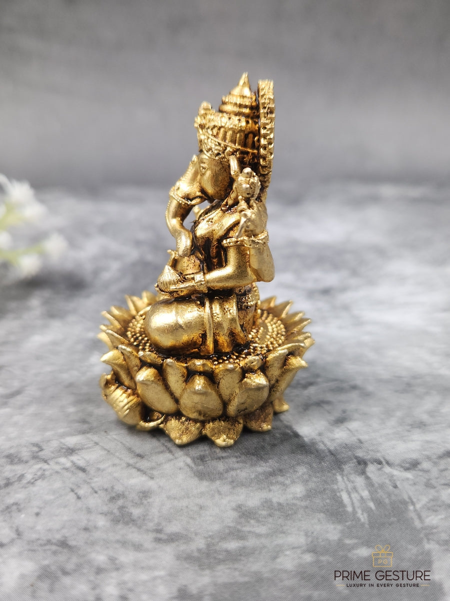 Brass Ganesh Ji Idol – For Smooth Beginnings & Confident Progress