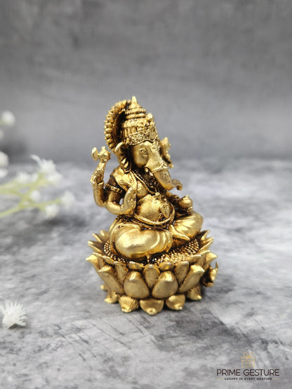 Brass Ganesh Ji Idol – For Smooth Beginnings & Confident Progress