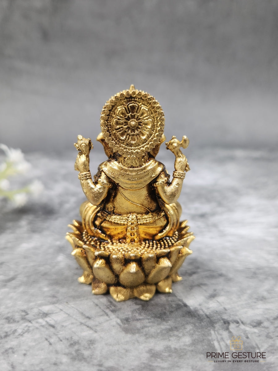 Brass Ganesh Ji Idol – For Smooth Beginnings & Confident Progress