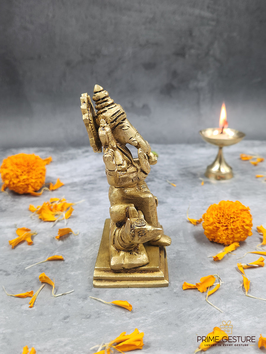 Sarva Siddhi Brass Lord Ganesha Idol