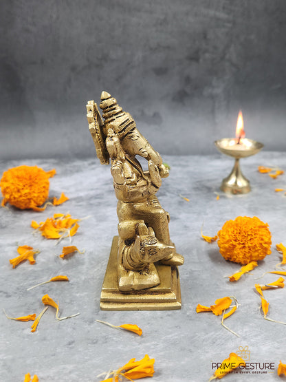 Sarva Siddhi Brass Lord Ganesha Idol