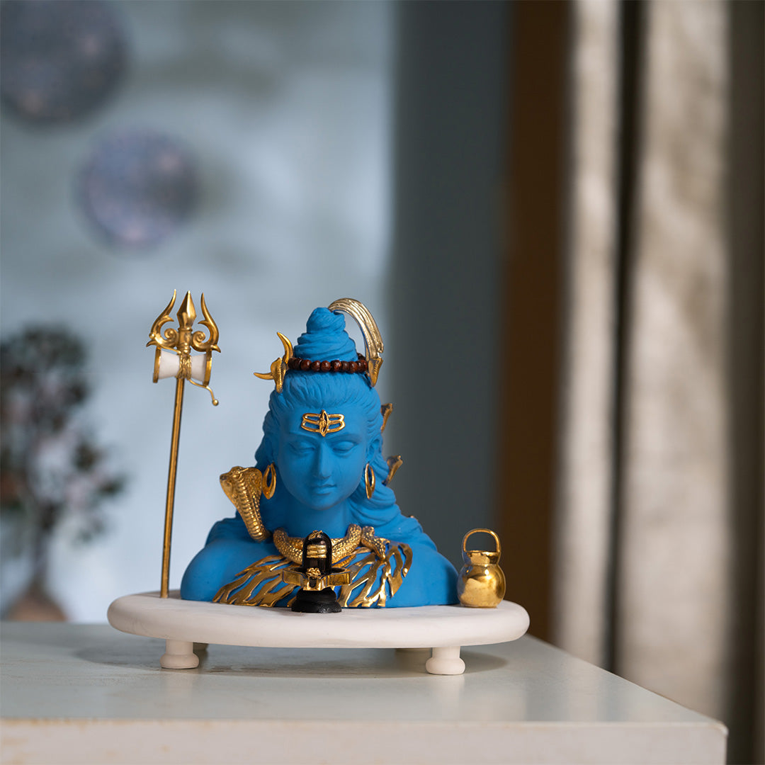 Neelkanth Shiva Idol in Deep Meditation