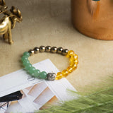 Citrine, Green Aventurine & Pyrite with Buddha Charm