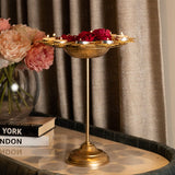 Aesthetic Floral Diya Urli With Stand