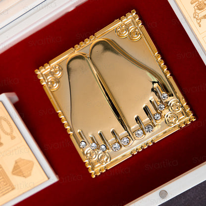 Svastika Mahaveer Jain Pocket Temple - Gold & Silver Plated