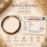 Natural Multi Crystal Anklet