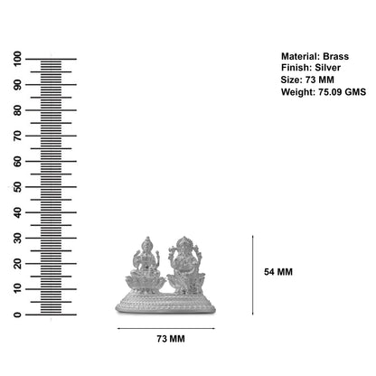 Lakshmi Ganesha Idol Set – Handcrafted Prosperity & Wisdom Murti for Pooja & Gifting