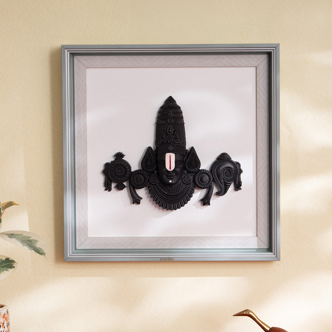 Tirupati Balaji – Wall Hanging Face Art Decor (12 inch)
