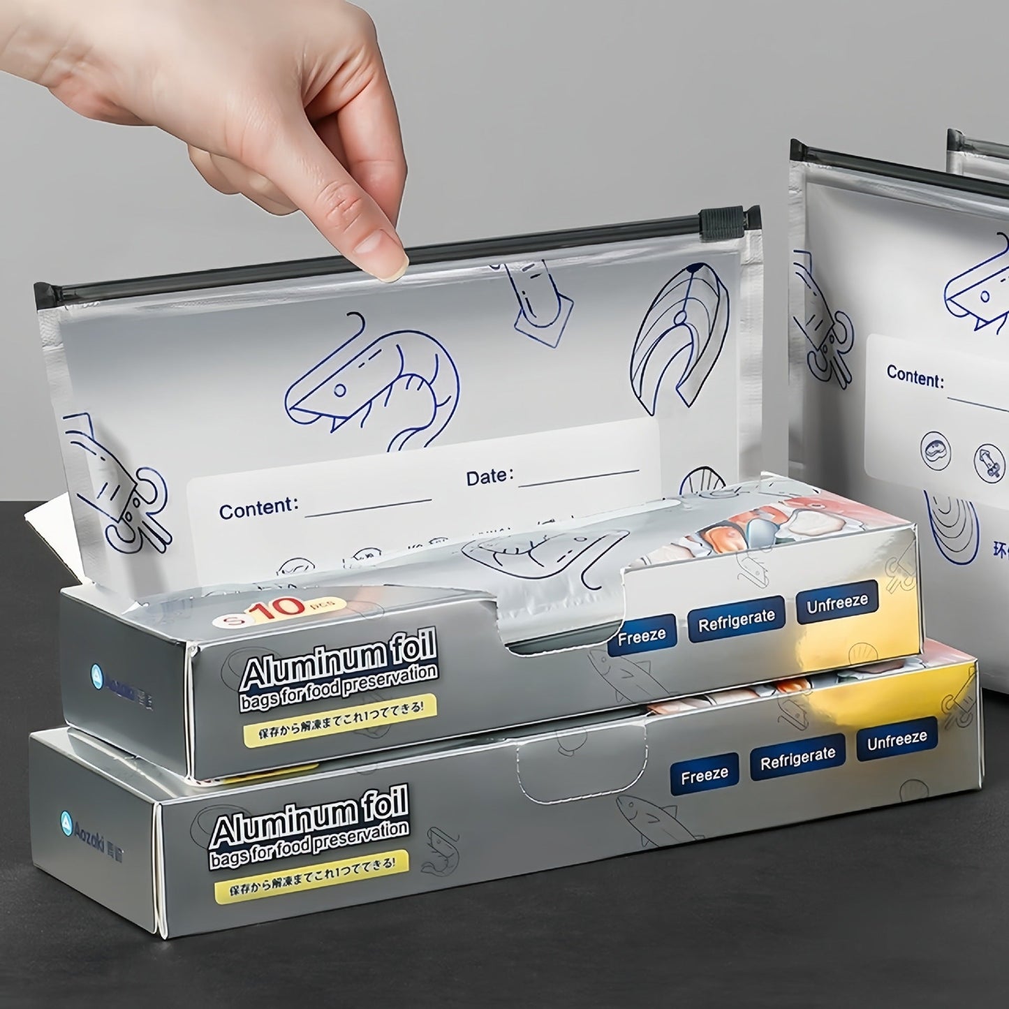 Aluminum Foil Fresh Keeping Sealed Bag