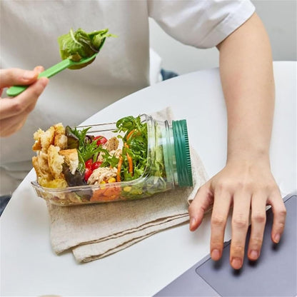 Portable Salad Jar with Sauce Cup