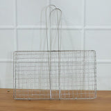 Heavy-duty Stainless-steel Barbecue Grill Basket (1 Pc)