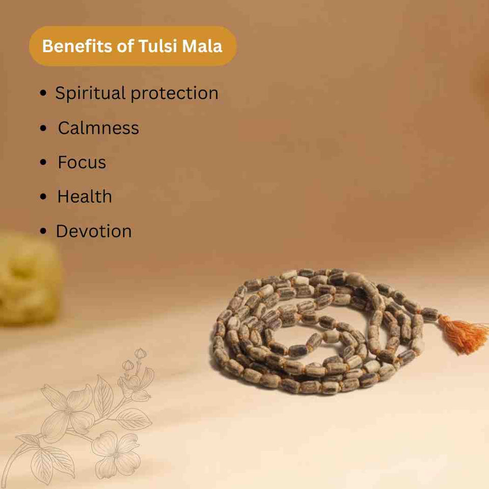 Original Tulsi Kanthi Mala – Sacred Devotional Neck Beads