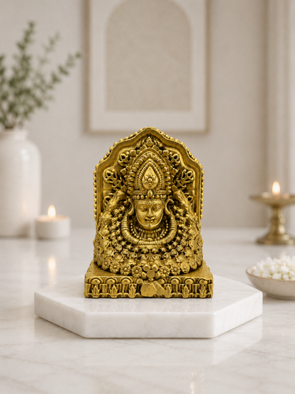 Pure Brass Khatu Shyam Ji Idol for Home Temple, Office & Spiritual Decor