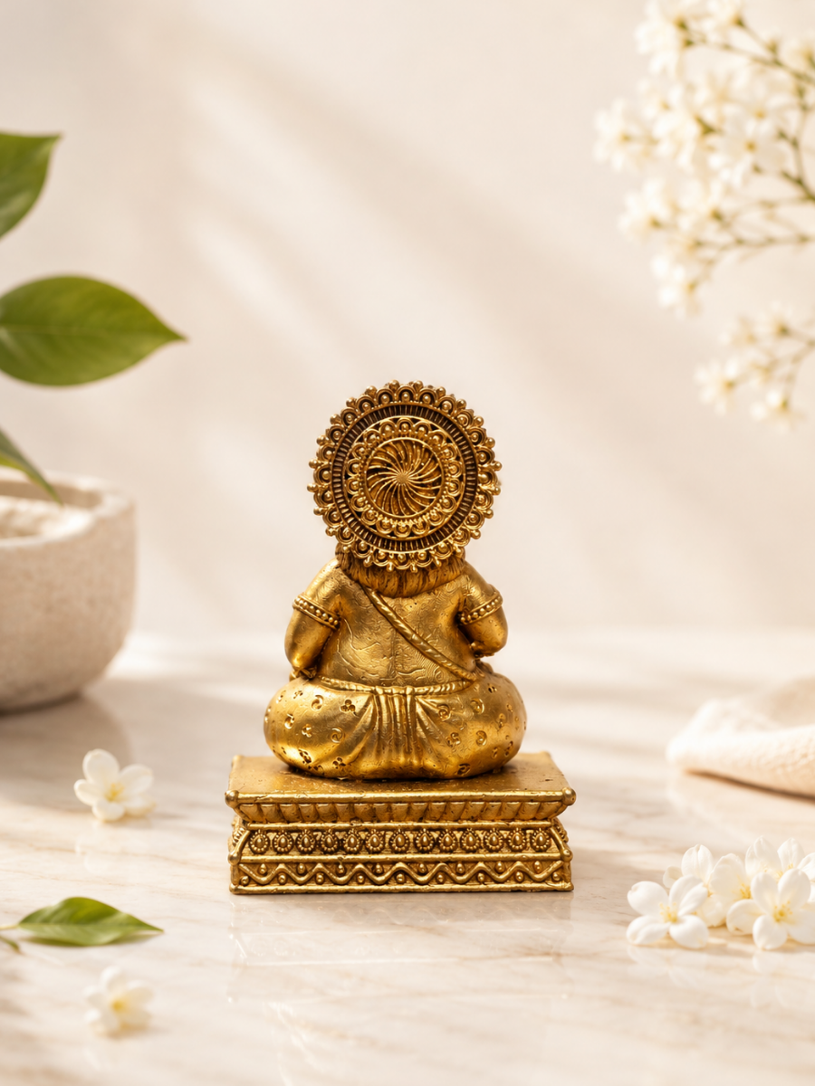 Pure Brass Kuber Ji Idol for Home Temple, Office & Wealth Corner