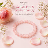 Rose Quartz Crystal Healing Bracelet | Love Stone