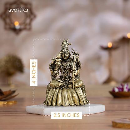 Brass Rajarajeshwari Idol (4 Inch)