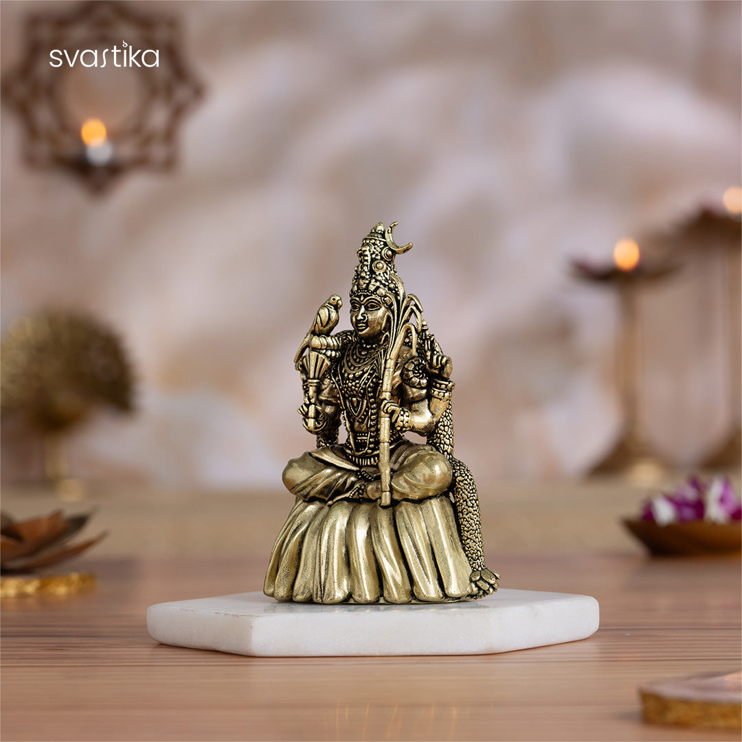 Brass Rajarajeshwari Idol (4 Inch)