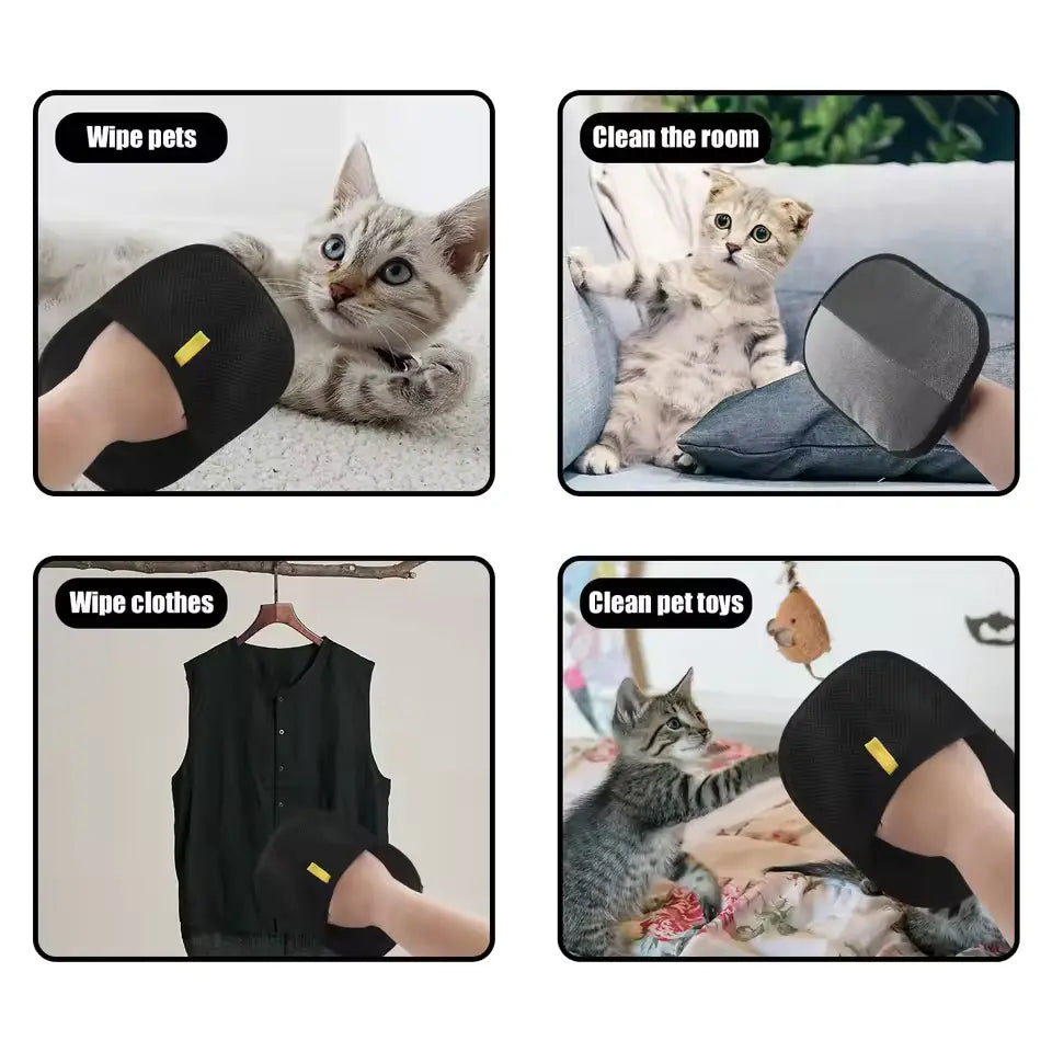 Pet Hair Remover Glove for Dogs & Cats