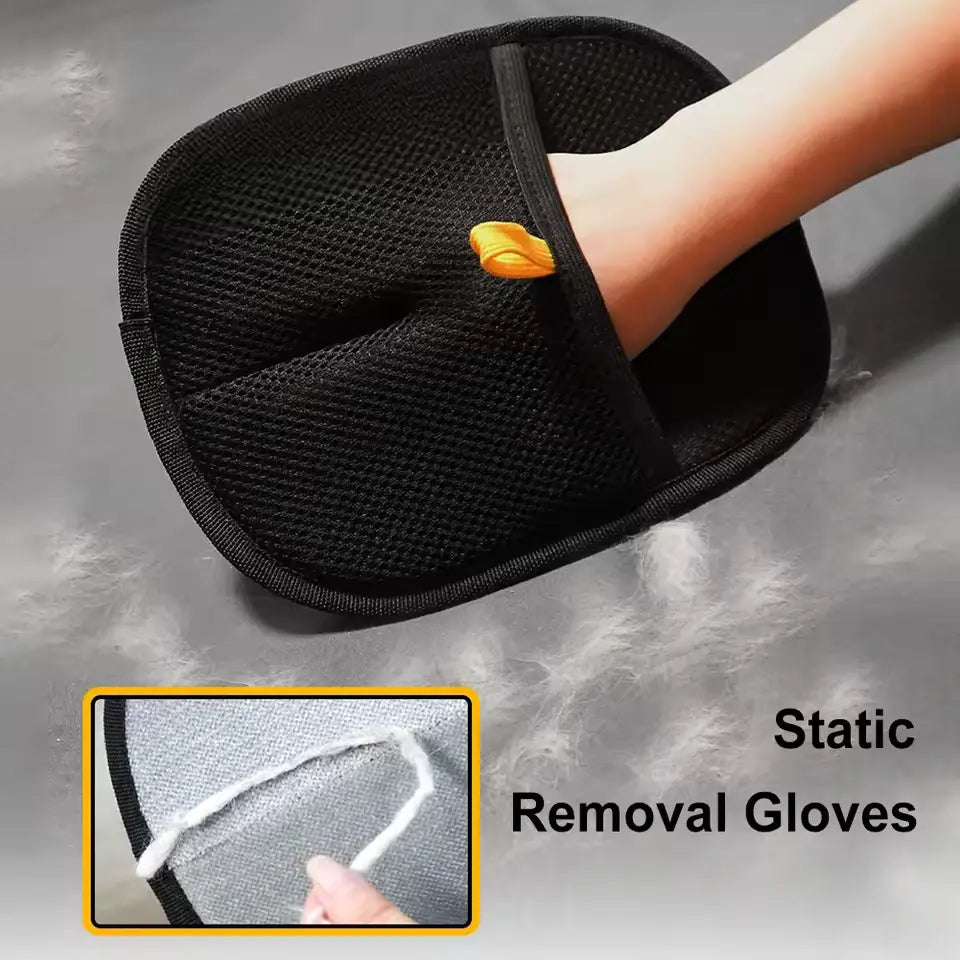 Pet Hair Remover Glove for Dogs & Cats