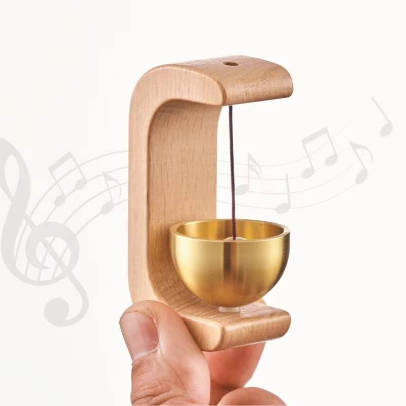 Premium Magnetic Wooden Door Bell for Home, Fridge & Door Decor