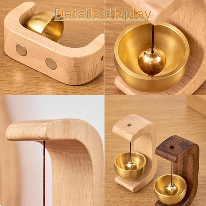 Premium Magnetic Wooden Door Bell for Home, Fridge & Door Decor