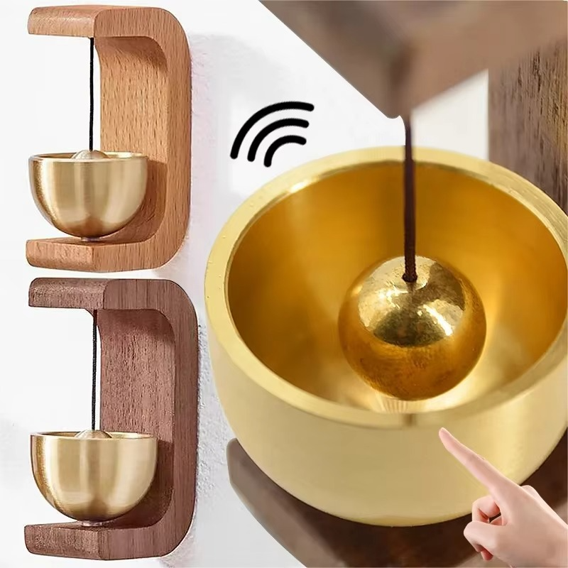 Premium Magnetic Wooden Door Bell for Home, Fridge & Door Decor