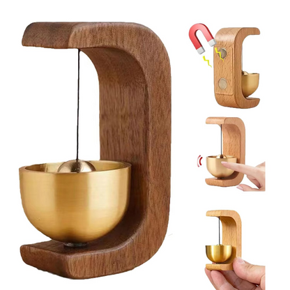 Premium Magnetic Wooden Door Bell for Home, Fridge & Door Decor