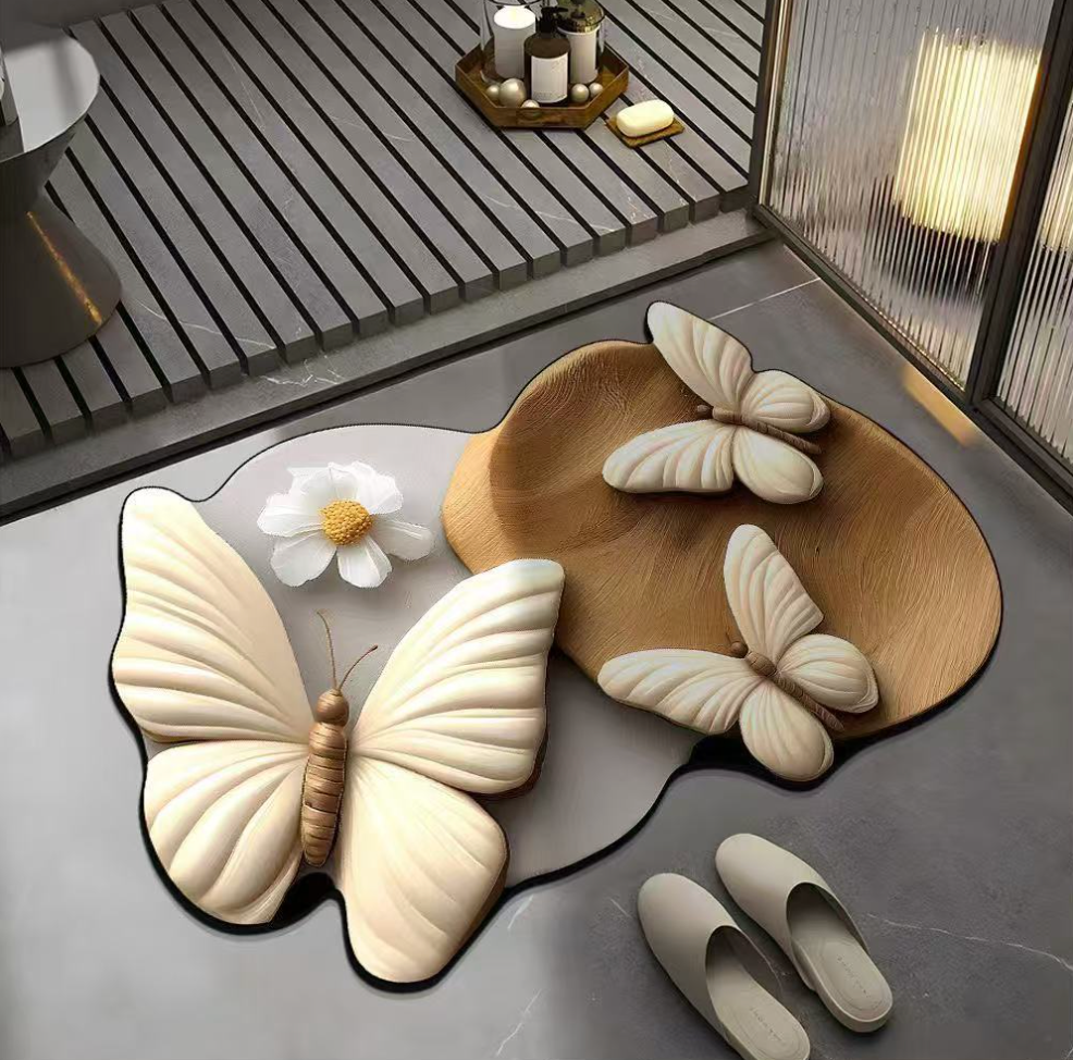 3D Luxury Floral Non-Slip Floor Rug (Random Designs)